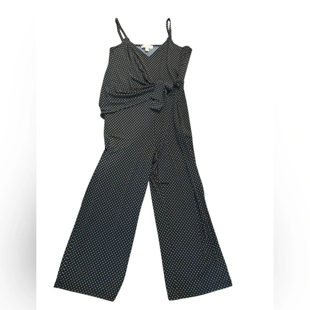 NWOT- MICHAEL Michael Kors - Printed Side-Tie Sleeveless Jumpsuit - Size L - Picture 2 of 7